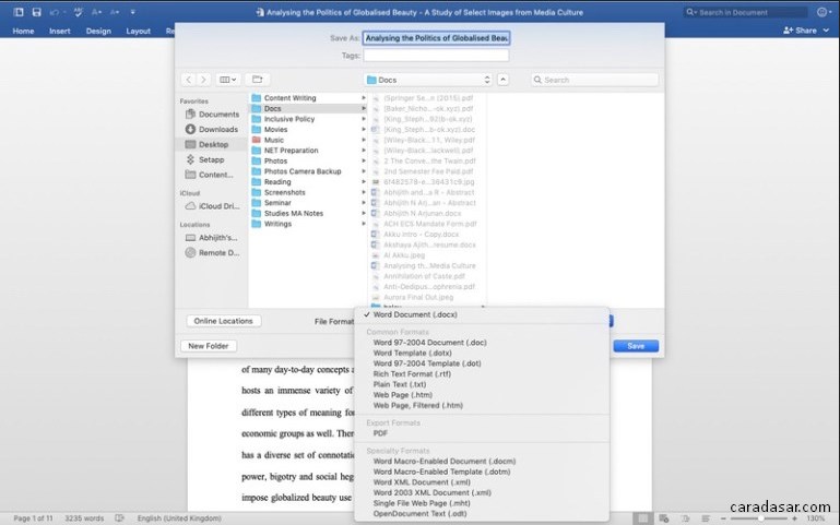 File Word dan PDF yaitu dua format dokumen paling terkenal di dunia digital 4 Cara Convert Word ke PDF di Mac OS Paling Mudah