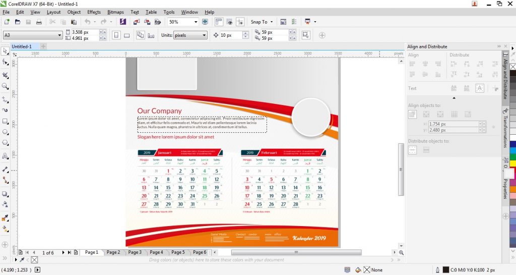  Kalender  2021 format CDR  Hijriyah dan Jawa Lengkap