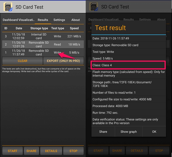 SD Card Test untuk mengetahui kecepatan sd card