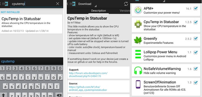 Cara Memasang Suhu CPU di Status Bar Android