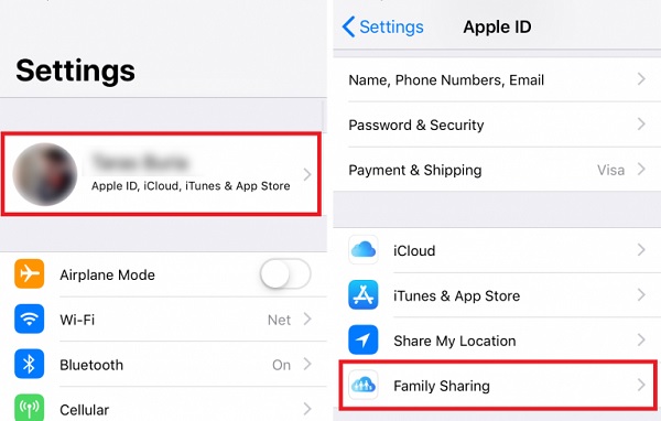 mengaktifkan family sharing di ios