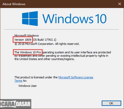 Cara Mengetahui Versi Windows 10 dengan Mudah